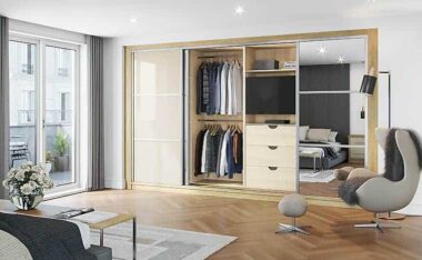 How to fit Sliding Robes around a chimney breast