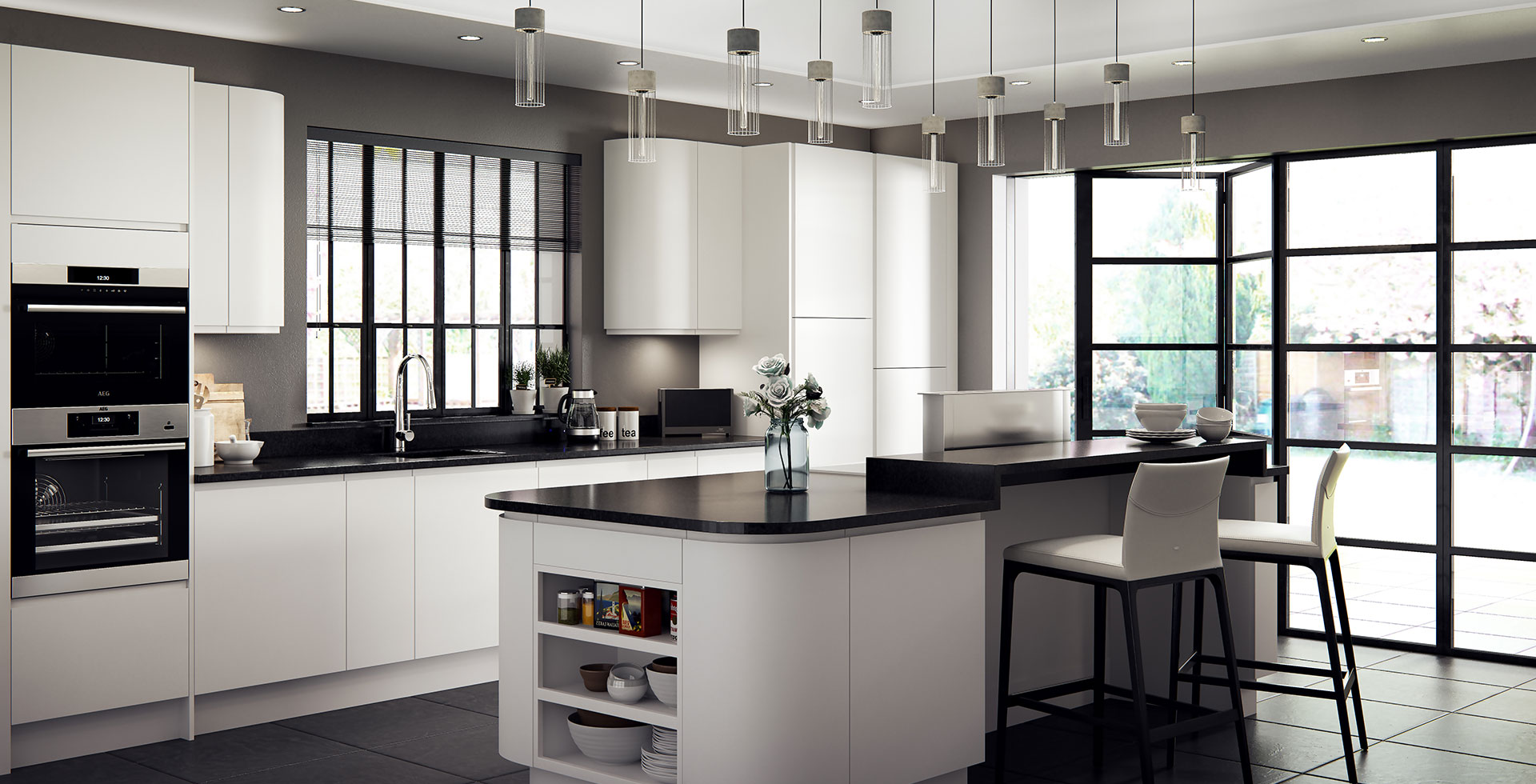 Matt White Handless Kitchen