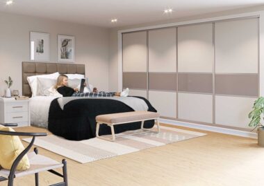 Cashmere And Stone Sliding Door Wardrobe