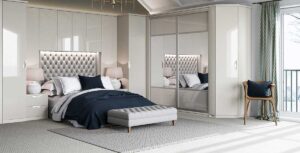 Porcelain Gloss Fitted Bedroom