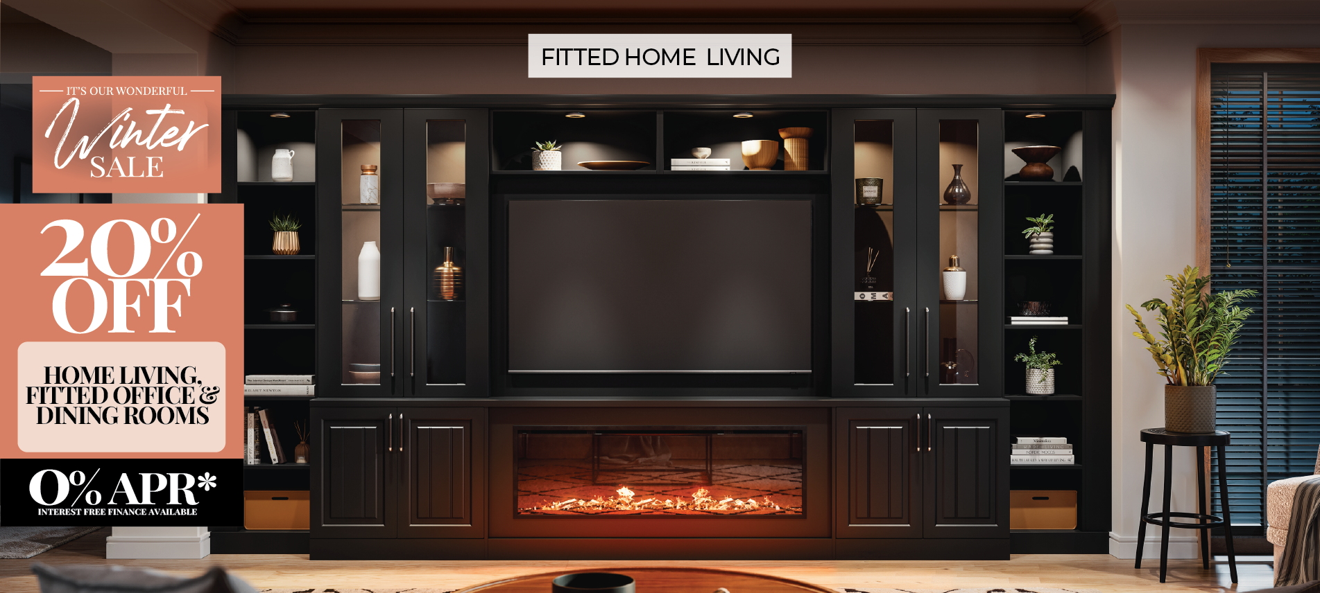 Winter sale on fitted home living furniture