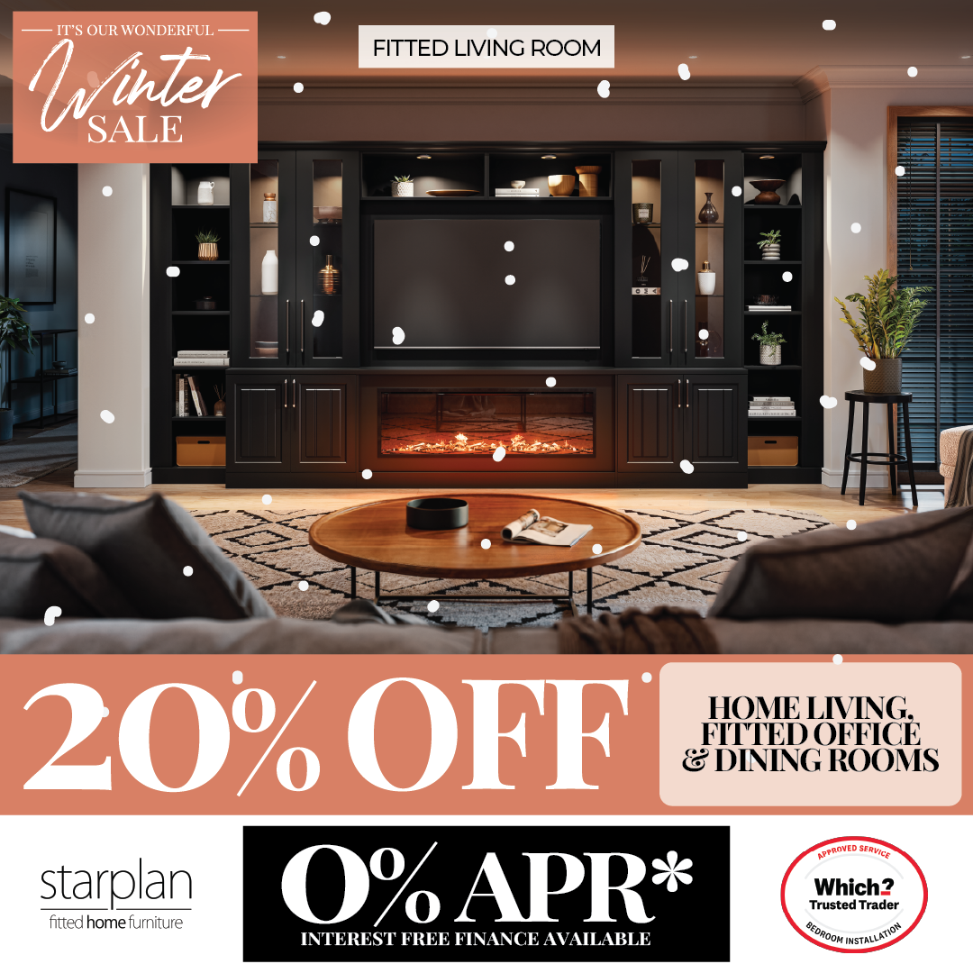 Winter sale on fitted living room furniture