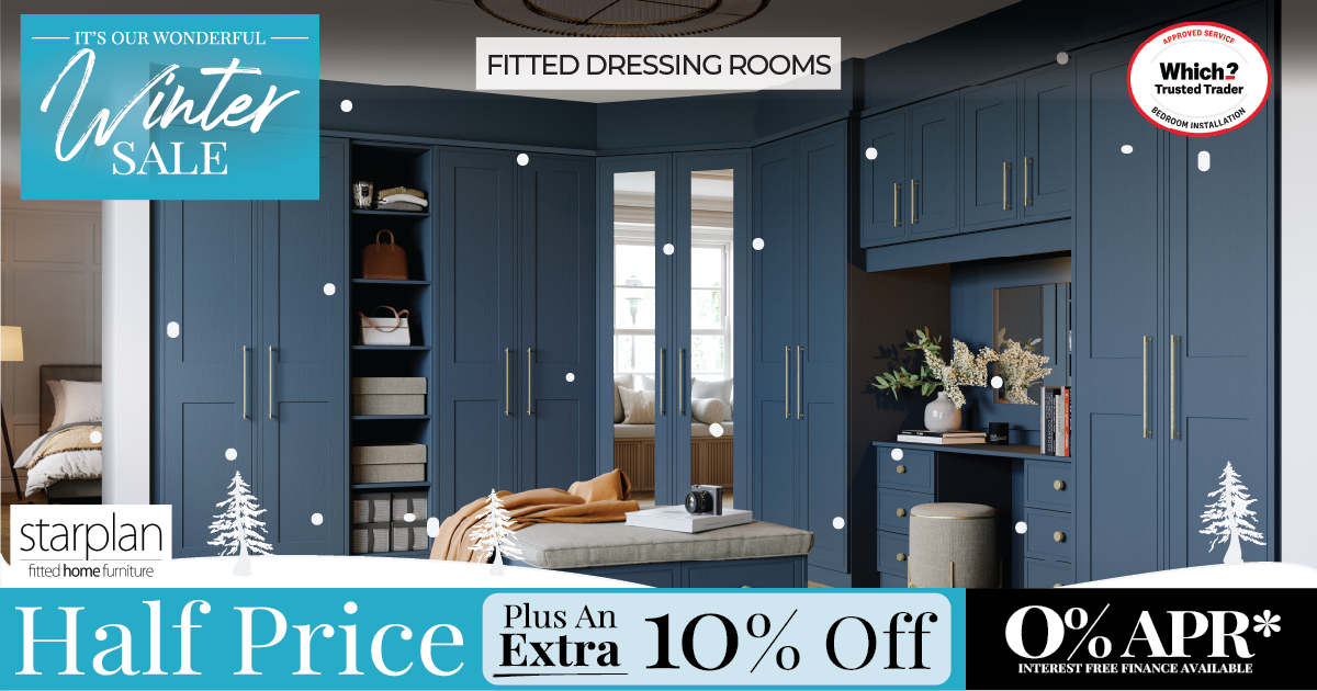 Winter sale on fitted dressing rooms by Starplan