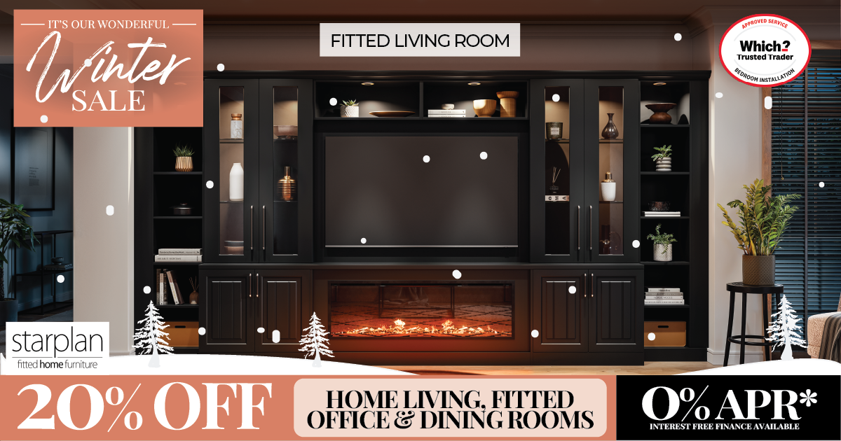 Winter sale on fitted living room furniture