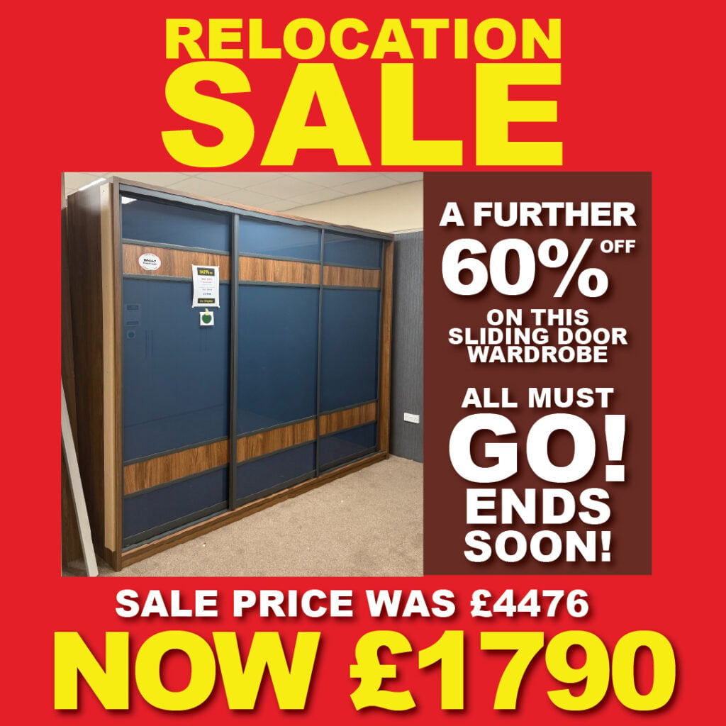 Relocation sale sliding door wardrobe discount offer