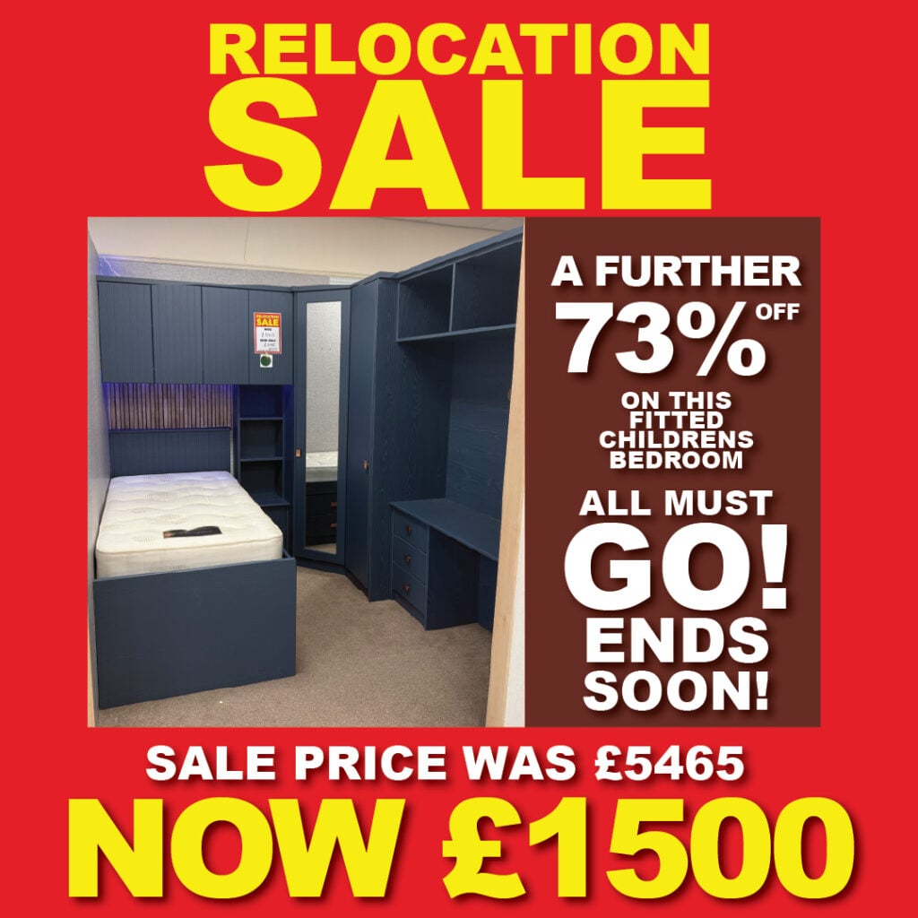 Relocation sale fitted children's bedroom furniture set