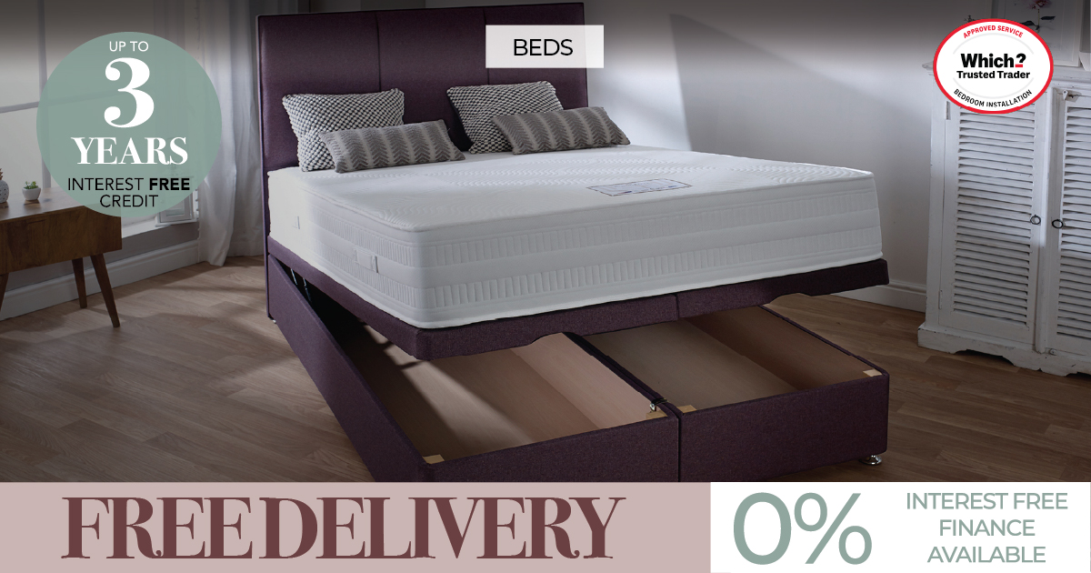 Ottoman storage bed with mattress and drawers